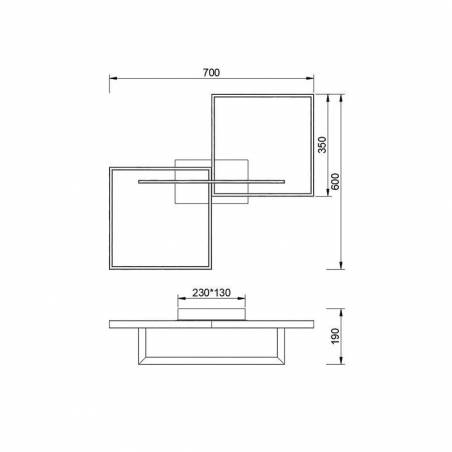 Plafón de techo Mural LED 48w blanco - Mantra