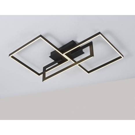 Plafón de techo Mural LED 48w negro - Mantra