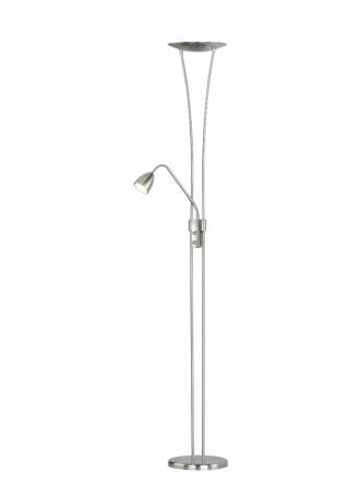 TRIO Arizona 20+5w LED floor lamp dimmable nickel