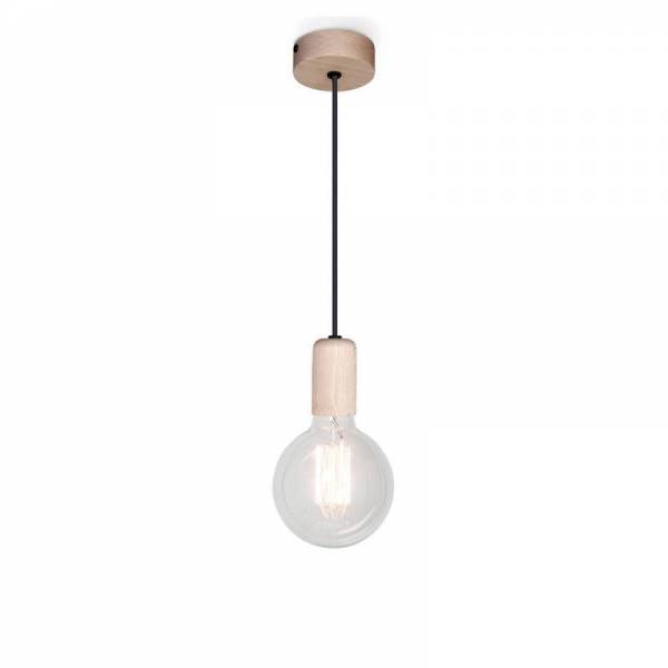 MASSMI Bulb E27 pendant lamp wood