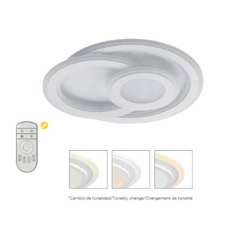 MDC Runi 62w LED ceiling lamp dimmable + remote