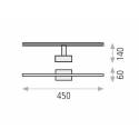 Aplique de pared Menorca LED 12w IP44 blanco - ACB