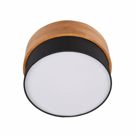 TRIO Seasons ceiling lamp wood + black