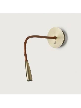 Aplique de pared Flexi LED piel - Aromas