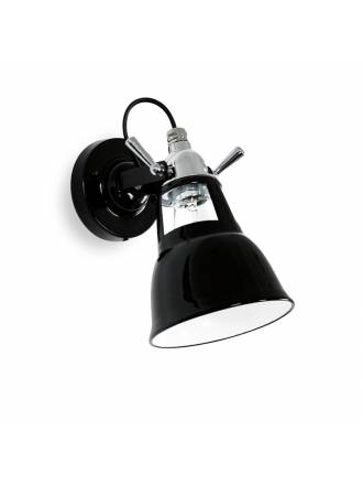 INESLAM MB6182 1L E27 steel wall lamp black
