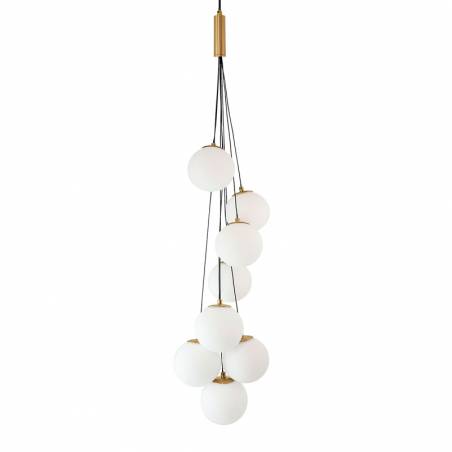 INESLAM MD2367 8L G9 glass pendant lamp