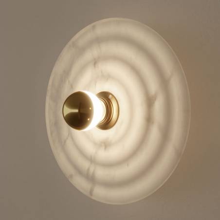 AROMAS Wave E27 wall lamp alabaster