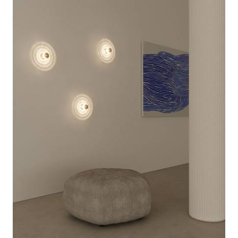 AROMAS Wave E27 wall lamp alabaster