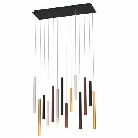 Lámpara colgante Cala LED 84w rectangular - Mantra Lámpara colgante Cala LED 84w rectangular - Mantra