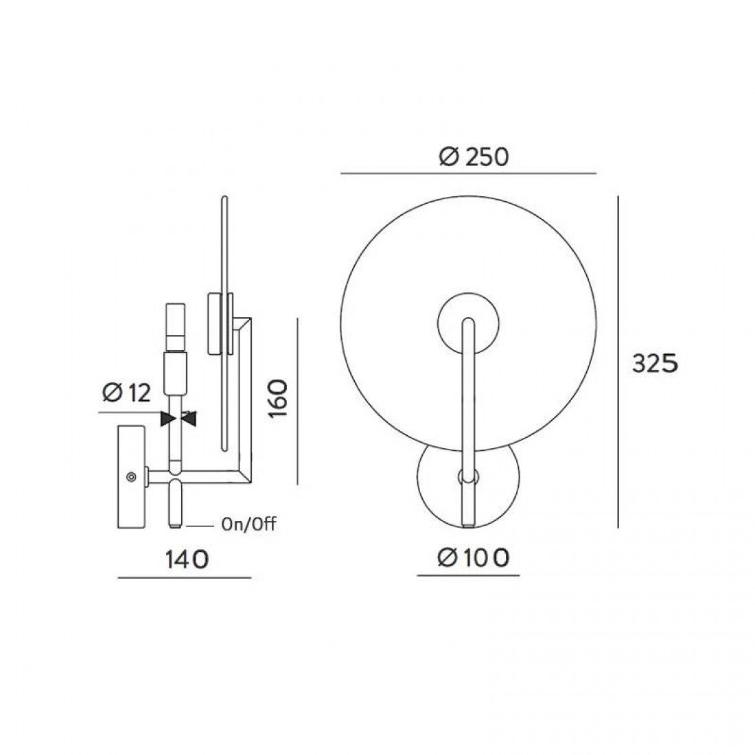 Aplique de pared Erto G9 LED - Aromas