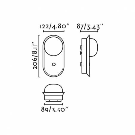 FARO Maya LED wall lamp dimmable