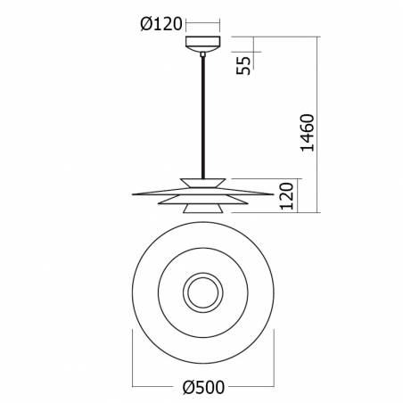 Lámpara colgante Fargo LED 16w info - Redo