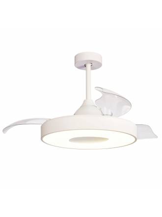 MANTRA Coin LED DC Ø50cm white ceiling fan