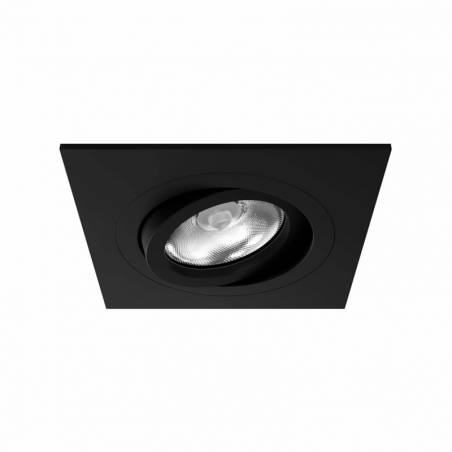 Foco empotrable Nalon GU10 360° negro - Xana
