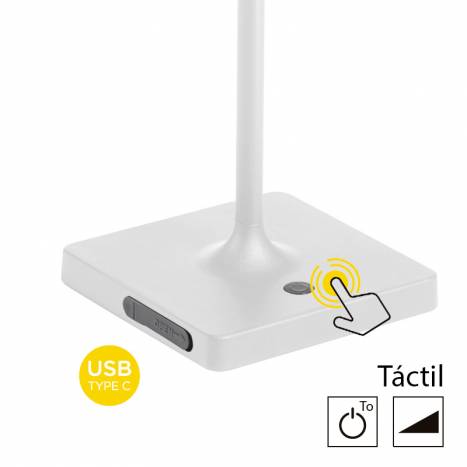 Lámpara portátil Mash LED USB IP44 detalle - MDC