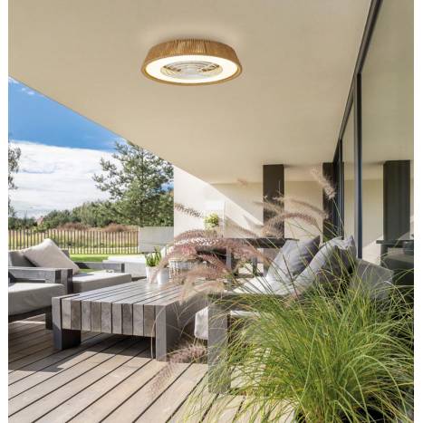 MANTRA Polinesia Natural LED DC Ø57cm ceiling fan ambient