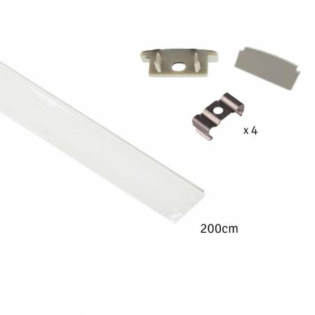 MASLIGHTING Aluminium profile 8mm 2mts recessed