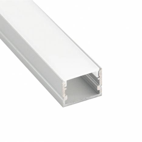 Perfil aluminio 2mts 15mm superficie - Maslighting