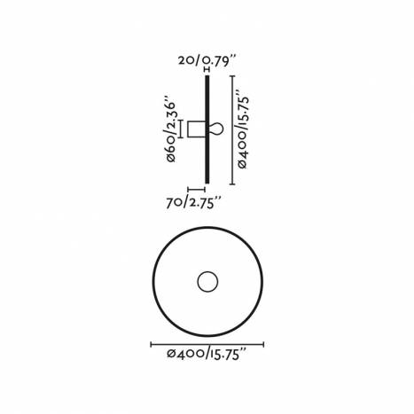 FARO Costas E27 wall/ceiling lamp rattan