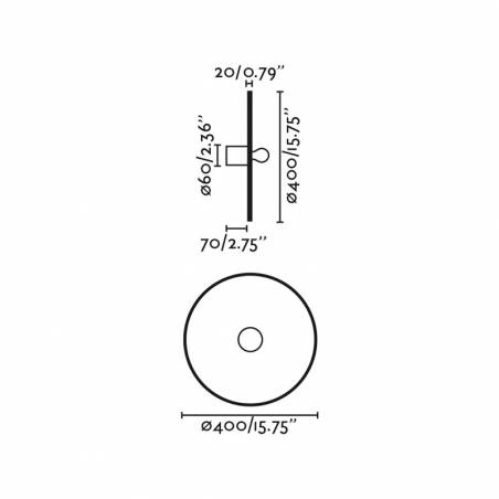 FARO Costas E27 wall/ceiling lamp rattan