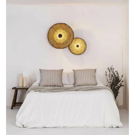 FARO Costas E27 wall/ceiling lamp rattan