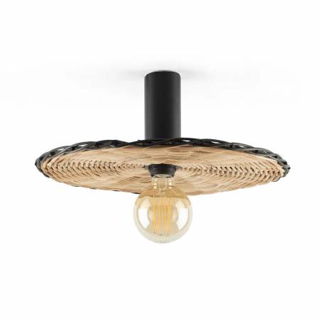 FARO Costas E27 wall/ceiling lamp rattan