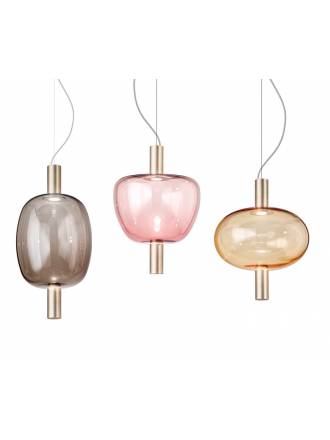 VISTOSI Riflesso LED glass pendant lamp