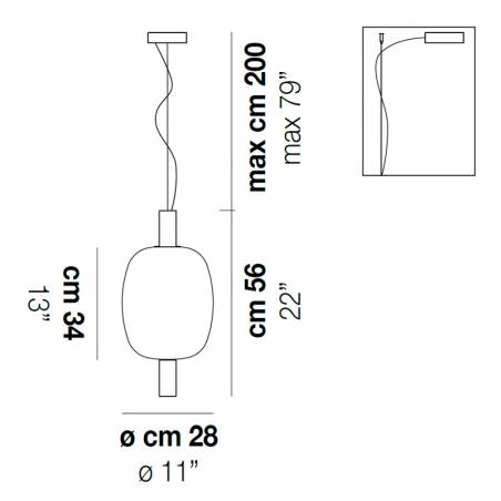 Lámpara colgante Riflesso SP2 LED info - Vistosi
