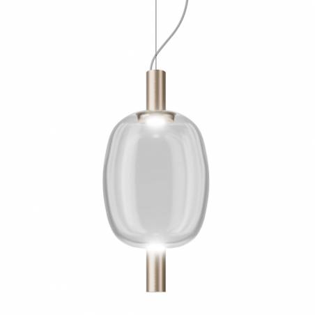 Lámpara colgante Riflesso SP2 LED transparente oro - Vistosi