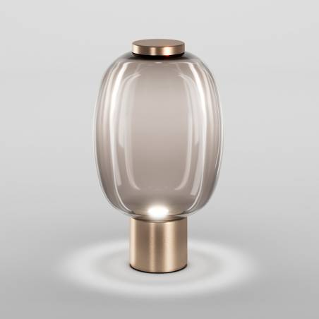 VISTOSI Riflesso LT2 LED smoke gold table lamp