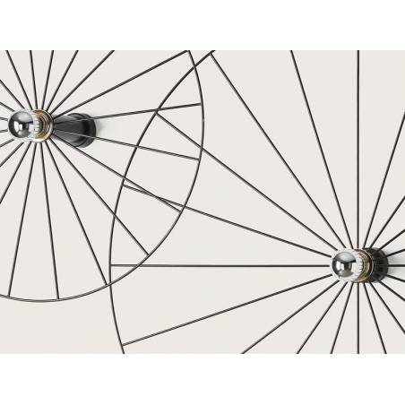 AROMAS Wheel 1L E27 wall lamp black