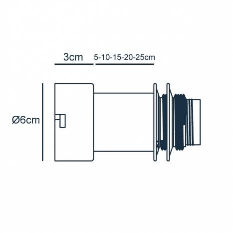 AROMAS Wheel 1L E27 wall lamp black