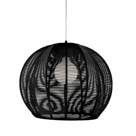 ILUSORIA Trenc 1L E27 pendant lamp cord black