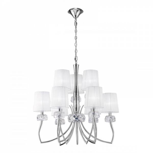 Mantra Loewe pendant lamp 9L chrome