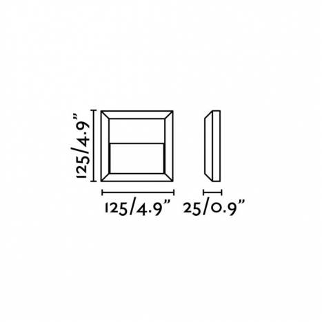 FARO Grant SQ IP65 LED surface step light