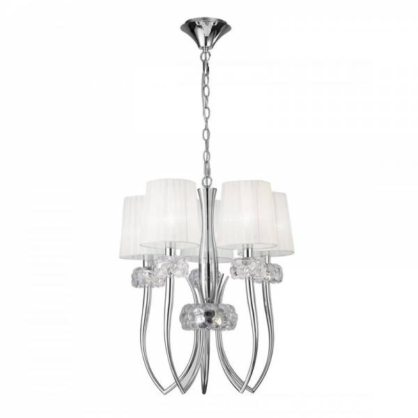 MANTRA Loewe pendant lamp 5L 50cm chrome