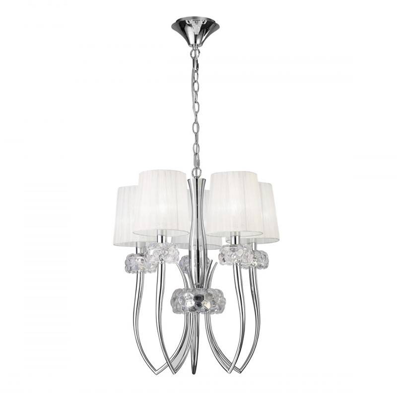 Lámpara colgante Loewe 5L E14 50cm cromo - Mantra Lámpara colgante Loewe 5L E14 50cm cromo - Mantra