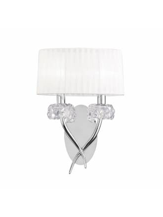 Aplique de pared Loewe 2L E14 cromo - Mantra