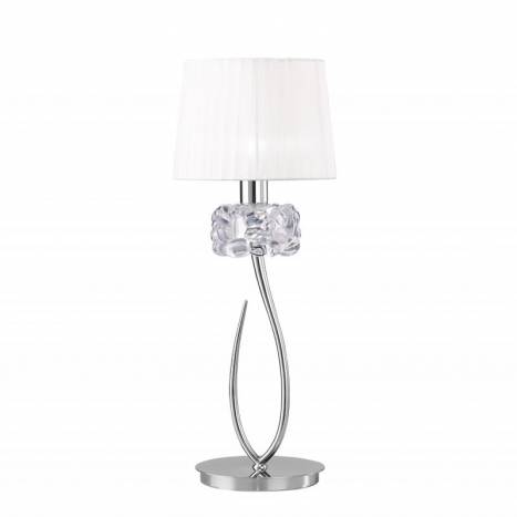 Sobremesa Loewe 1L E14 65cm cromo - Mantra Sobremesa Loewe 1L E14 65cm cromo - Mantra