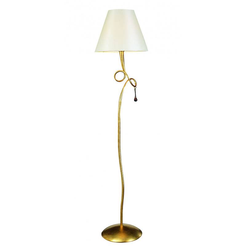 Lámpara de pie Paola 1L E27 oro + crema - Mantra Lámpara de pie Paola 1L E27 oro + crema - Mantra