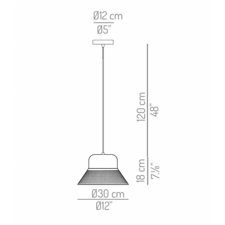 Lámpara colgante Cloche E27 - El Torrent