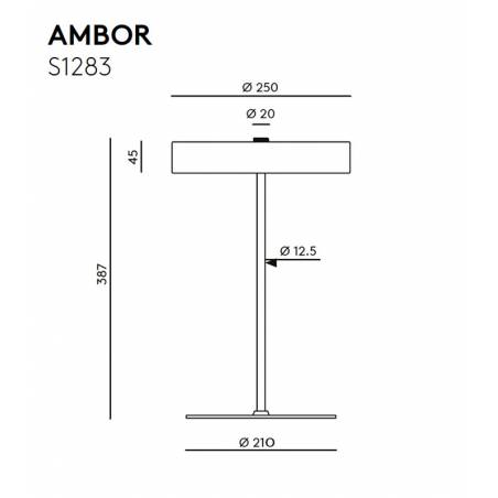 AROMAS Ambor G9 table lamp dimmable