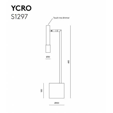 Lámpara de mesa Ycro LED dimmable - Aromas
