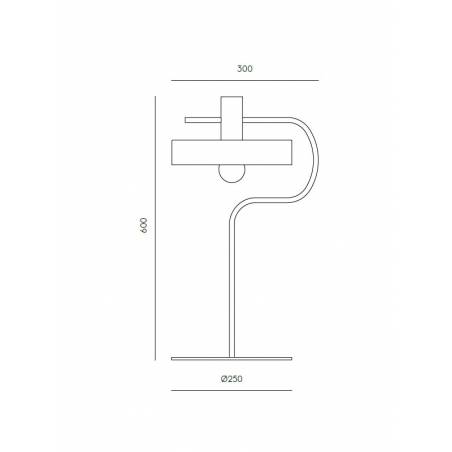 Lámpara de mesa Aloa 1L E27 - Aromas