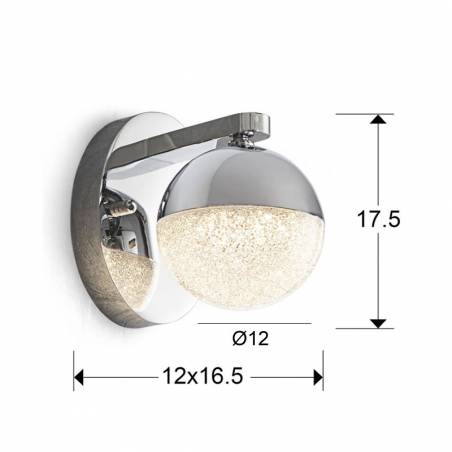Aplique de pared Sphere Ø12cm LED - Schuller