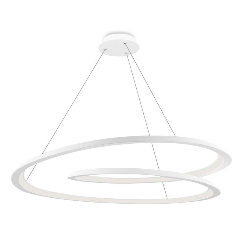Lámpara colgante Looping LED 54w blanco - Schuller Lámpara colgante Looping LED 54w blanco - Schuller
