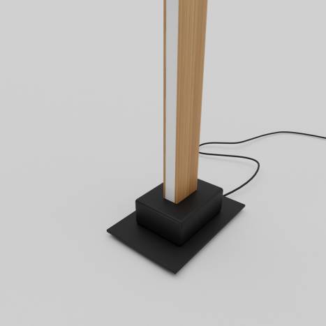 Lámpara de pie Craft LED 26w madera detalle - Ideal Lux