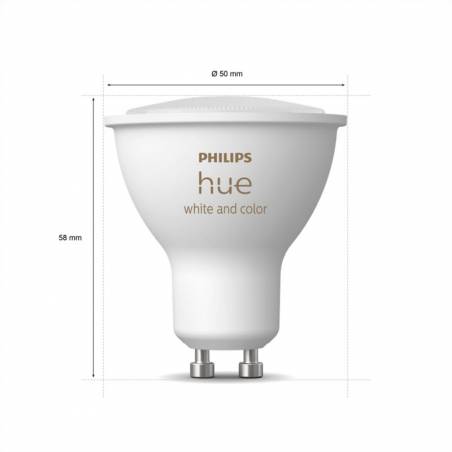 PHILIPS Smart LED bulb GU10 4.3w Hue White and Color