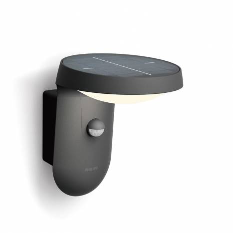 PHILIPS Tyla Solar IP44 wall light sensor 230lm