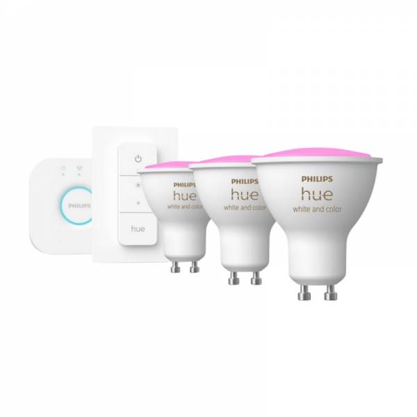 PHILIPS Starter kit Hue bulbs GU10 White and Color Ambiance